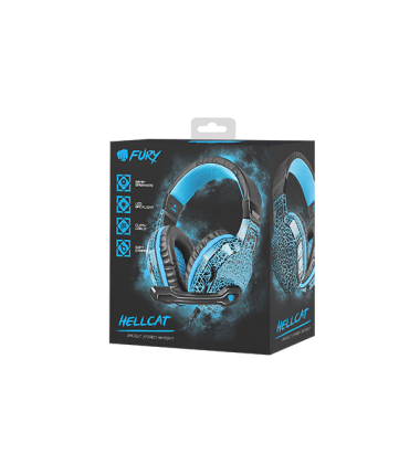 Fury | Wired | On-Ear | Gaming Headset | NFU-0863	Hellcat