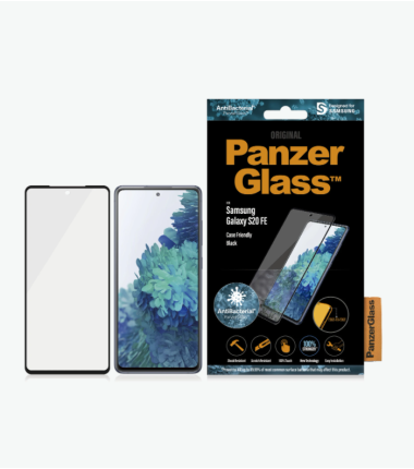 PanzerGlass | Samsung | Galaxy S20 FE CF | Glass | Black | Works with face recognition and is compatible with the in-screen fing