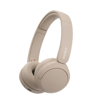 Sony | Wireless Headphones | WH-CH520 | Wireless | On-Ear | Microphone | Beige | Noise canceling