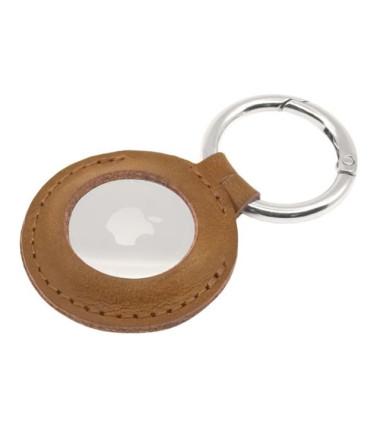Fixed | Case for AirTag | Genuine cowhide | Brown
