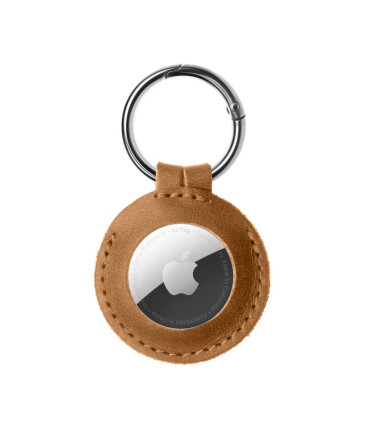 Fixed | Case for AirTag | Genuine cowhide | Brown