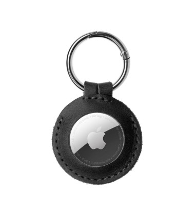 Fixed | Case for AirTag | Genuine cowhide | Black
