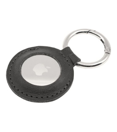 Fixed | Case for AirTag | Genuine cowhide | Black