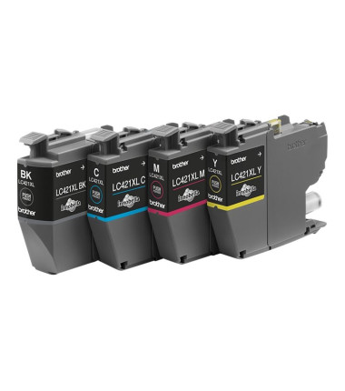 Brother LC421XLVAL Ink Cartridge Multipack | Brother Brother LC | LC421XLVAL | Brother LC421XL - 4-pack - XL - black, yellow, cy