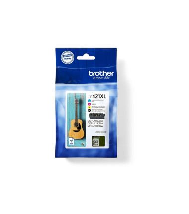 Brother LC421XLVAL Ink Cartridge Multipack | Brother Brother LC | LC421XLVAL | Brother LC421XL - 4-pack - XL - black, yellow, cy