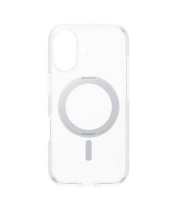 CARE Feature Case | Back cover | Apple | iPhone 16 | Recycled plastic | Silver | Kickstand & MagSafe