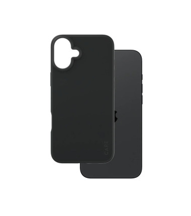 CARE by PanzerGlass Case Fashion | Back protection | Apple | iPhone 16 Plus | Recycled plastic | Black