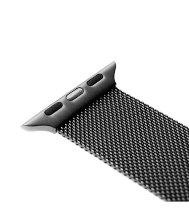 Fixed | Mesh Strap for Apple Watch 42/44/45/46/49mm | 42 mm, 44 mm, 45 mm, 46 mm, 49 mm | Black
