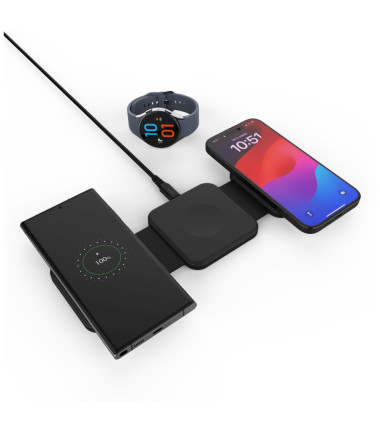 Fixed | Wireless Foldable Charger 3in1 Flex for Samsung | FIXFLE-SA-BK | Black