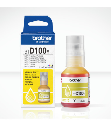 Brother BTD100Y | Ink Bottle | Yellow