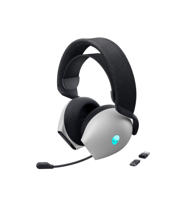 Dell Gaming Headset | Alienware Tri Mode AW725H | Bluetooth | Over-Ear | Microphone | Lunar Light | Noise canceling