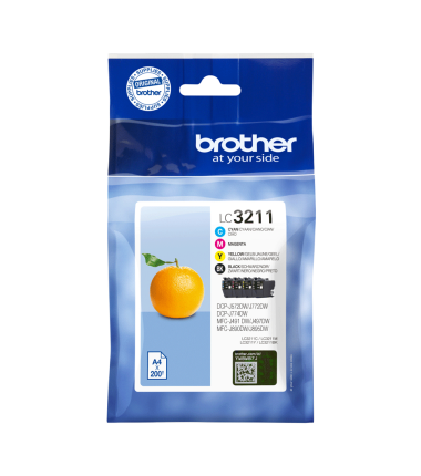 Brother Cartridge Value Pack | LC3211VAL | Ink cartridge | Black, yellow, cyan, magenta