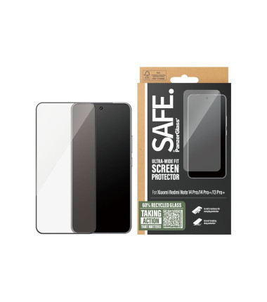 PanzerGlass Screen protector | Xiaomi | Redmi Note 14 Pro, 14 Pro+, 13 Pro+ | Glass | Transparent | Ultra-Wide Fit