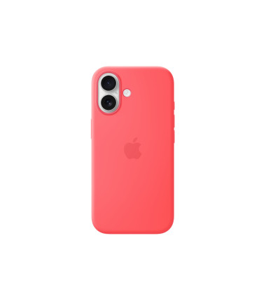 Apple iPhone 17 Silicone Case with MagSafe – Bright Guava | Apple