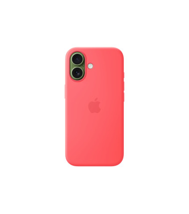 Apple iPhone 17 Silicone Case with MagSafe – Bright Guava | Apple
