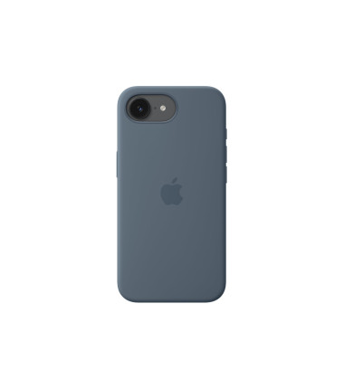 Apple iPhone 17e Silicone Case with MagSafe – Anchor Blue | Apple