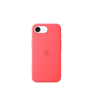 Apple iPhone 17e Silicone Case with MagSafe – Bright Guava | Apple