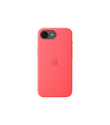 Apple iPhone 17e Silicone Case with MagSafe – Bright Guava | Apple