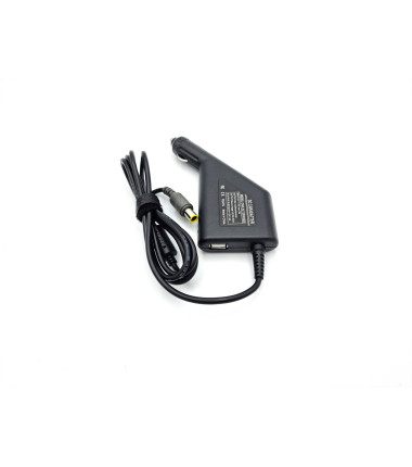 Lenovo automobilinis nešiojamojo kompiuterio įkroviklis 20V 4.5A 7.9x5.5mm 90W su USB Quick Charge 3.0