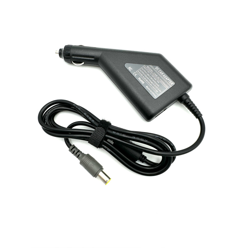 Lenovo automobilinis nešiojamojo kompiuterio įkroviklis 20V 4.5A 7.9x5.5mm 90W su USB Quick Charge 3.0