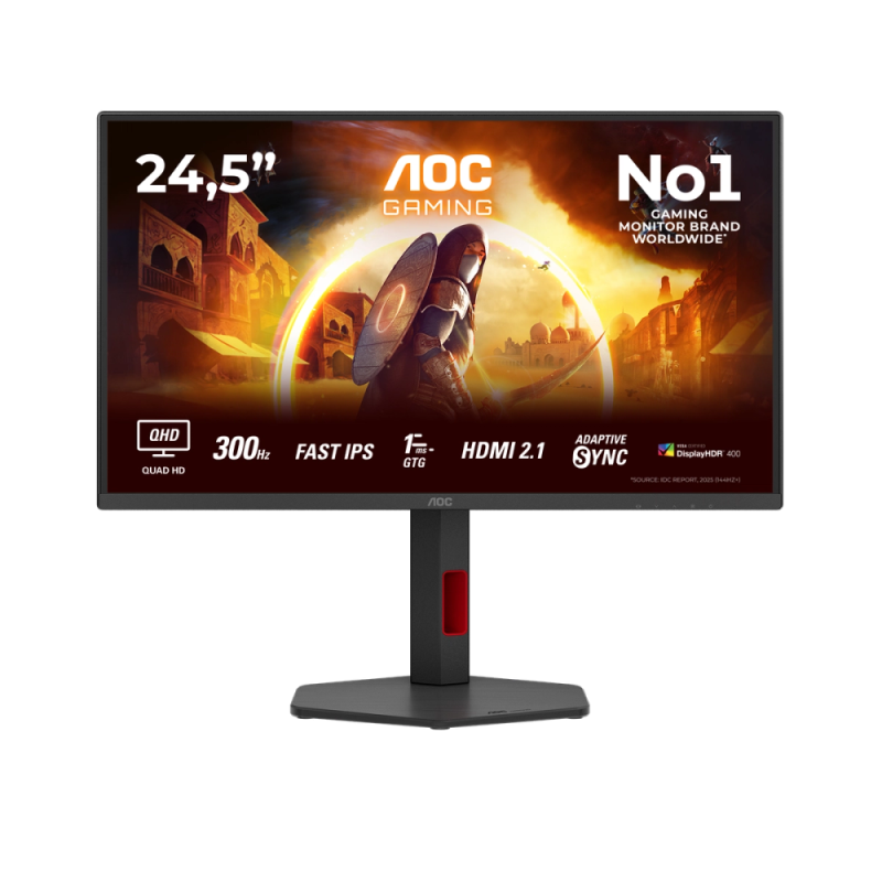 AOC Q25G4SR 25" QHD/16:9/2560×1440/400cd/m2/1ms/HDMI/DisplayPort 1.4 x 1