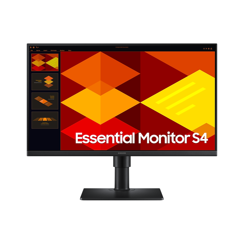 Samsung LS24D402GAUXEN, 24 ", IPS, 16:9, 100 Hz, 5 ms, 1920 x 1080 pixels, 250 cd/m², HDMI ports quantity 2, Black