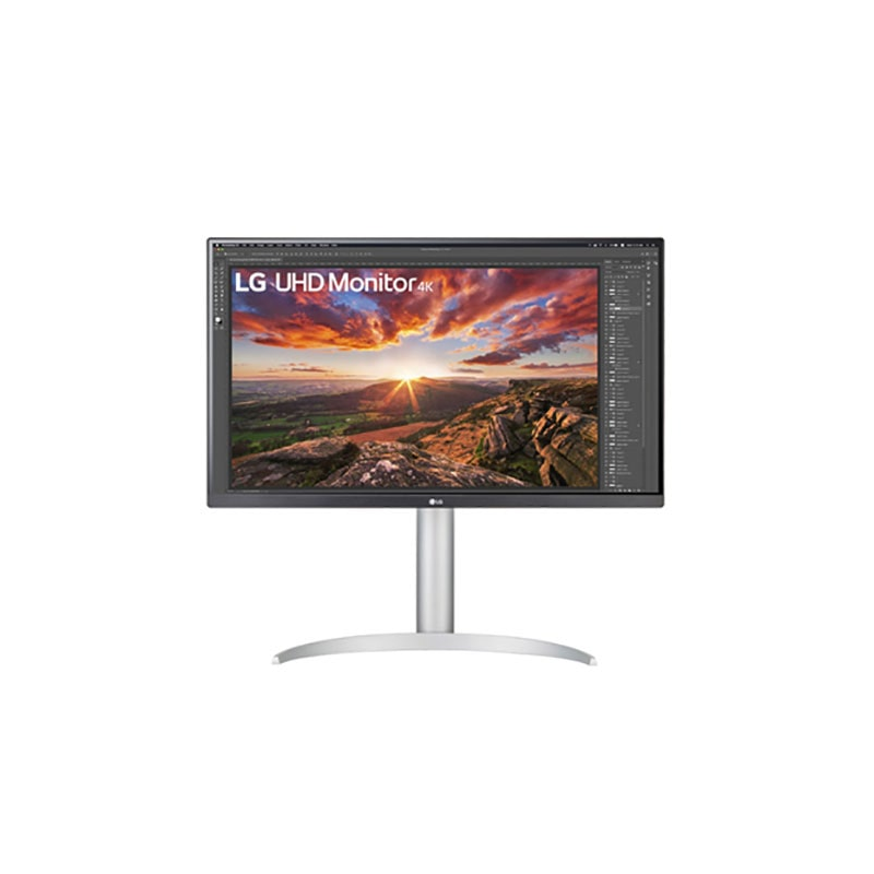 LG 27UP850K-W, 27 ", IPS, UHD, 16:9, 60 Hz, 5 ms, 3840 x 2160 pixels, 400 cd/m², HDMI ports quantity 2
