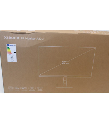 SALE OUT. Xiaomi 4K Monitor A27Ui EU | SALE OUT. Xiaomi | 4K Monitor A27Ui EU | 27 " | IPS | UHD | 16:9 | 60 Hz | 6 ms | 3840 x 