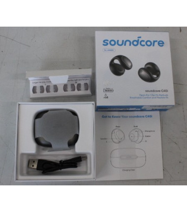 SALE OUT. Anker Soundcore C40i Flexible and Comfortable Clip-On Earbuds, Black | SALE OUT. Anker Soundcore Flexible and Comforta
