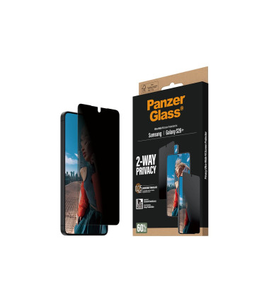 PanzerGlass 2-Way Privacy Screen Protector Samsung New Galaxy S26 Plus | Ultra-Wide Fit w. EasyAligner | PanzerGlass