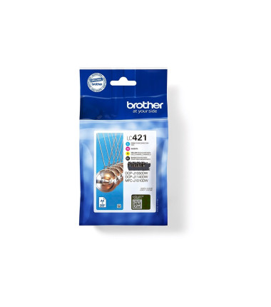 Brother LC421VAL | Ink Cartridge | Magenta, Cyan, Yellow, Black
