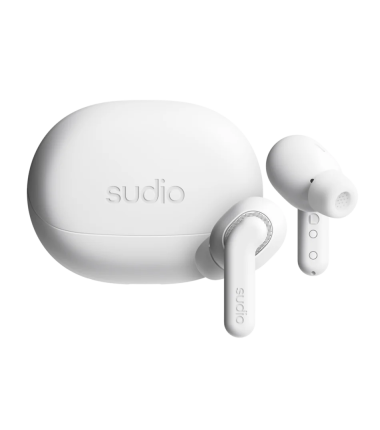 Sudio Earbuds | E4 Pro | Bluetooth | In-ear | Microphone | Cloud White | Noise canceling | Noise reduction