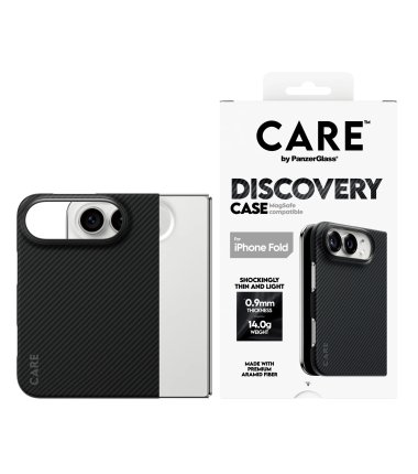 PanzerGlass Discovery Case | Back cover | Apple | iPhone 2026 Fold | Recycled plastic | Black