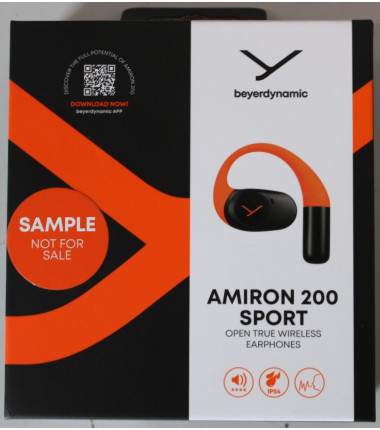 SALE OUT. Beyerdynamic AMIRON 200 Open TWS earphones with charging case and USB cable, Sport Sample DEMO | Beyerdynamic DEMO | W