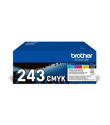 Brother TN-243CMYK, Toner Value Pack | Brother TN243CMYK | Brother TN243CMYK Value Pack - 4-pack - black, yellow, cyan, magenta 