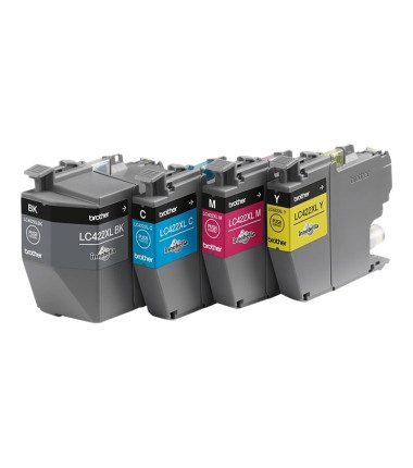 Brother LC422XLVAL, Ink Cartridge, Black, Cyan, Magenta, Yellow