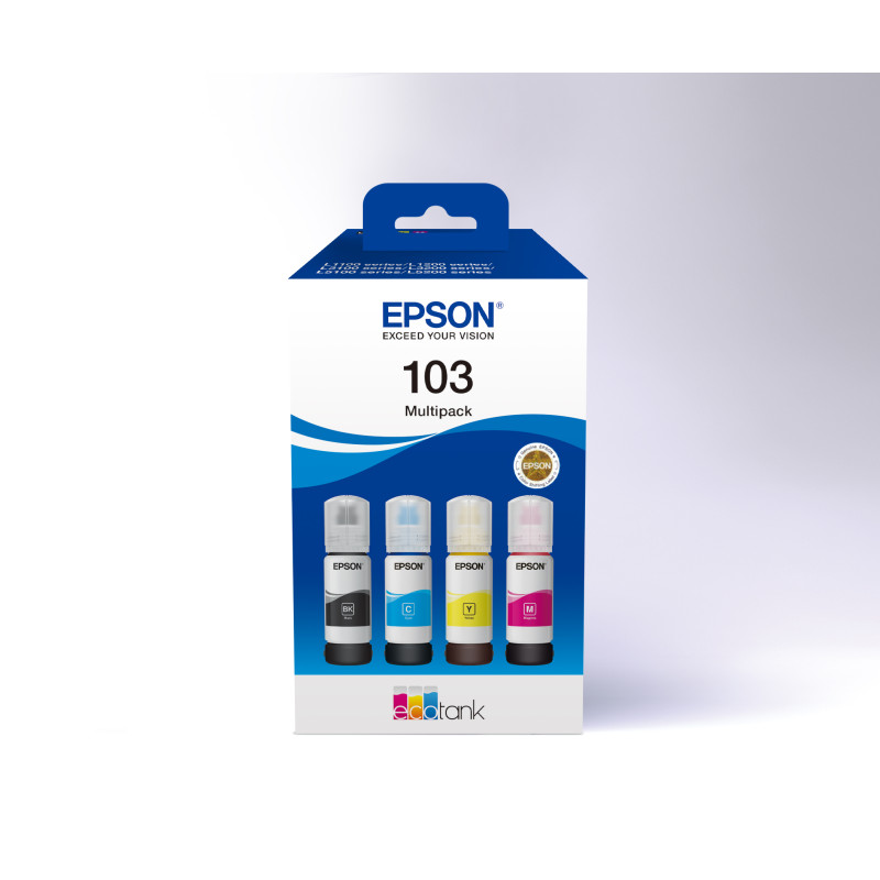 Epson 103 EcoTank, Ink Cartridge, Black, Cyan, Magenta, Yellow