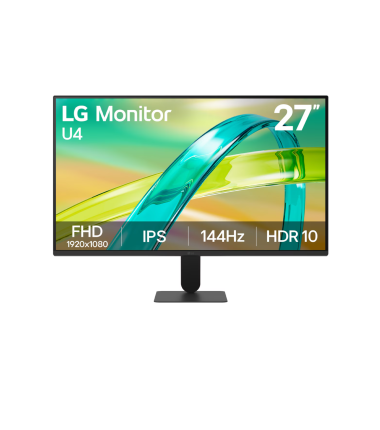 LG, 27U411B-B, 27 ", IPS, FHD, 16:9, 144 Hz, 1 ms, 1920 x 1080 pixels, 250 cd/m², HDMI ports quantity 1