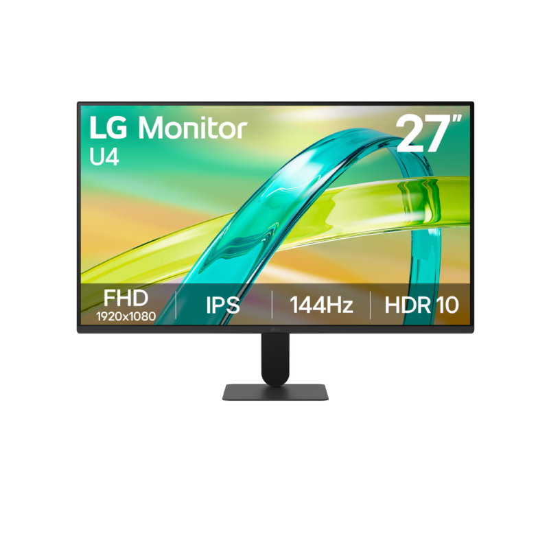 LG, 27U411B-B, 27 ", IPS, FHD, 16:9, 144 Hz, 1 ms, 1920 x 1080 pixels, 250 cd/m², HDMI ports quantity 1