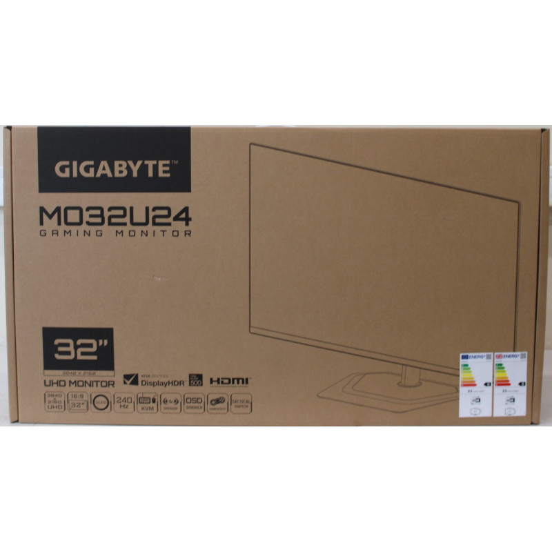 SALE OUT. Gigabyte Gaming Monitor 31,5" OLED MO32U24, SALE OUT., Gigabyte MO32U24 OLED, 31.5 ", QD-OLED, UHD, 240 Hz, 0.0