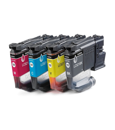Brother LC521VAL | Ink Cartridge | Black, Cyan, Magenta,Yellow