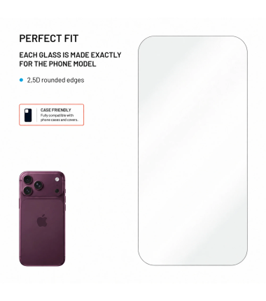 Fixed Screen protector | Apple | iPhone 18 Pro Max/17 Pro Max | Tempered Glass | Clear