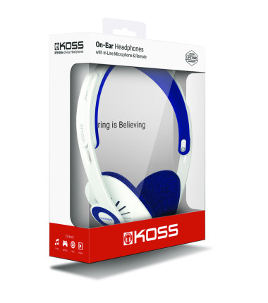 Koss | Headphones | KPH30iW | Wired | On-Ear | Microphone | White