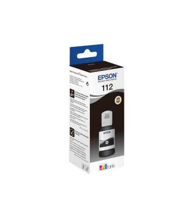 Epson 112 EcoTank Pigment, C13T06C14A, Ink Bottle, Black