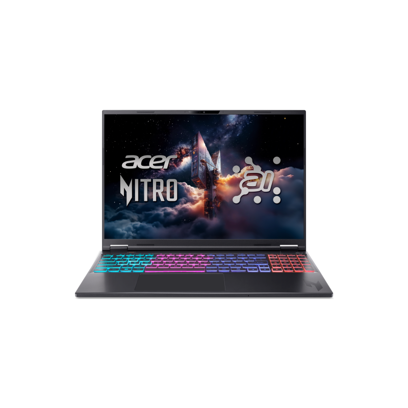 Acer, Nitro V 16S AI AN16S-61-R6Q1, Obsidian Black, 16 ", IPS, WUXGA, AMD Ryzen AI 7, 350, 16 GB, DDR5, Solid-state dr