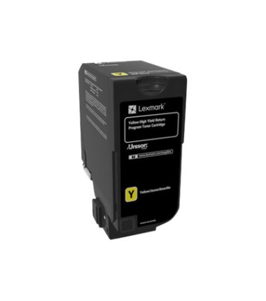 Lexmark Genuine High Capacity Yellow Return Programme 84C2HY0 Toner Cartridge, Lexmark Yellow