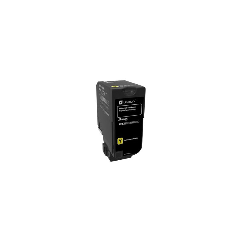 Lexmark Genuine High Capacity Yellow Return Programme 84C2HY0 Toner Cartridge, Lexmark Yellow