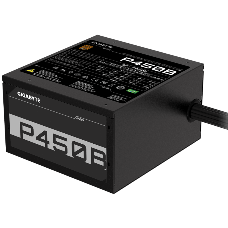 Gigabyte, GP-P450B, 450 W, 80 PLUS Bronze certified, REFURBISHED Gigabyte, GP-P450B, 450 W, 80 PLUS Bronze certified, REFURBISHED