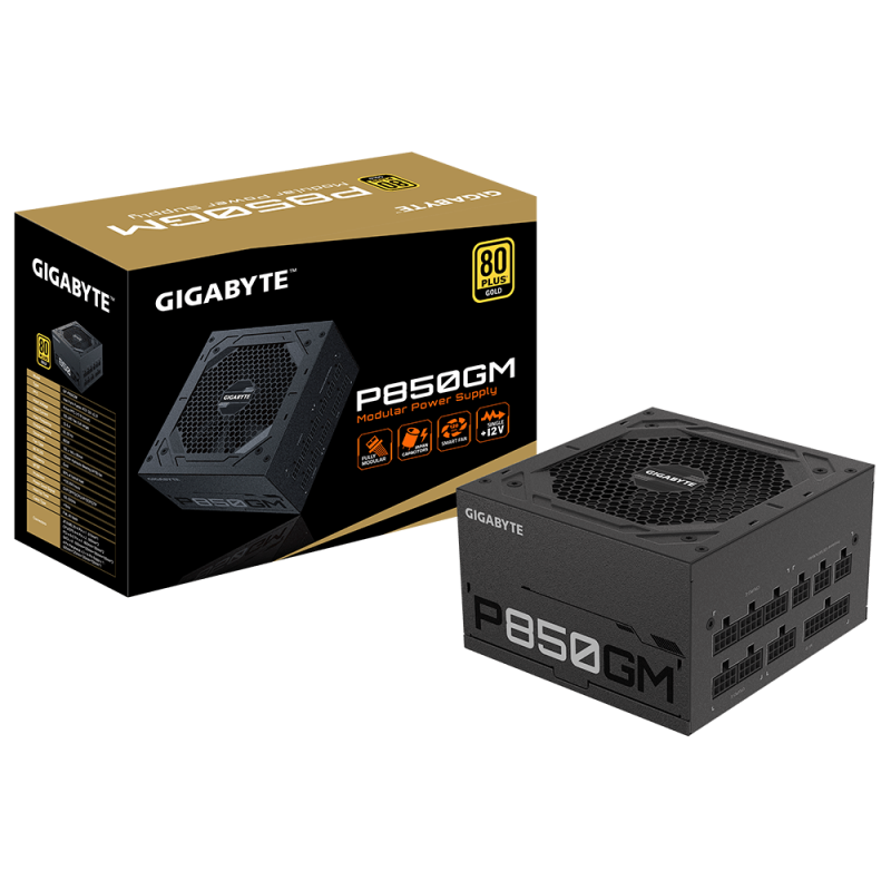 Gigabyte, Power Supply Unit, GP-P850GM, 850 W, 80 PLUS Gold