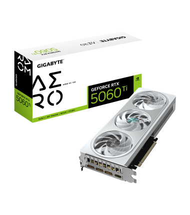 Gigabyte GeForce RTX 5060 Ti AERO OC 16G | NVIDIA | 16 GB | GeForce RTX 5060 Ti | GDDR7 | HDMI ports quantity 1 | PCI-E 5.0